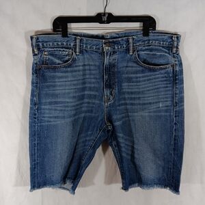 Denim & Supply Mens 38 Slim Cutoff Blue Jean Shorts Denim Distressed Vintage Y2K